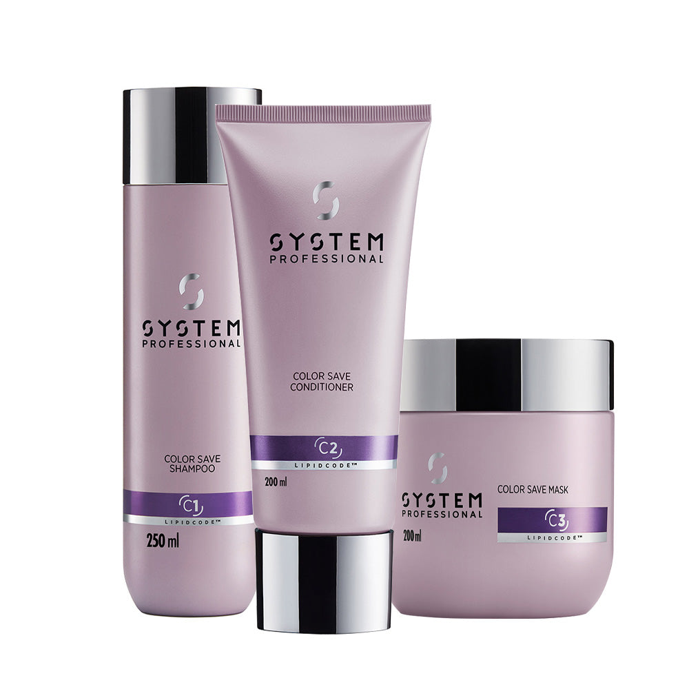 System Professional Color Save Shampoo250ml Conditioner200ml Mask200ml