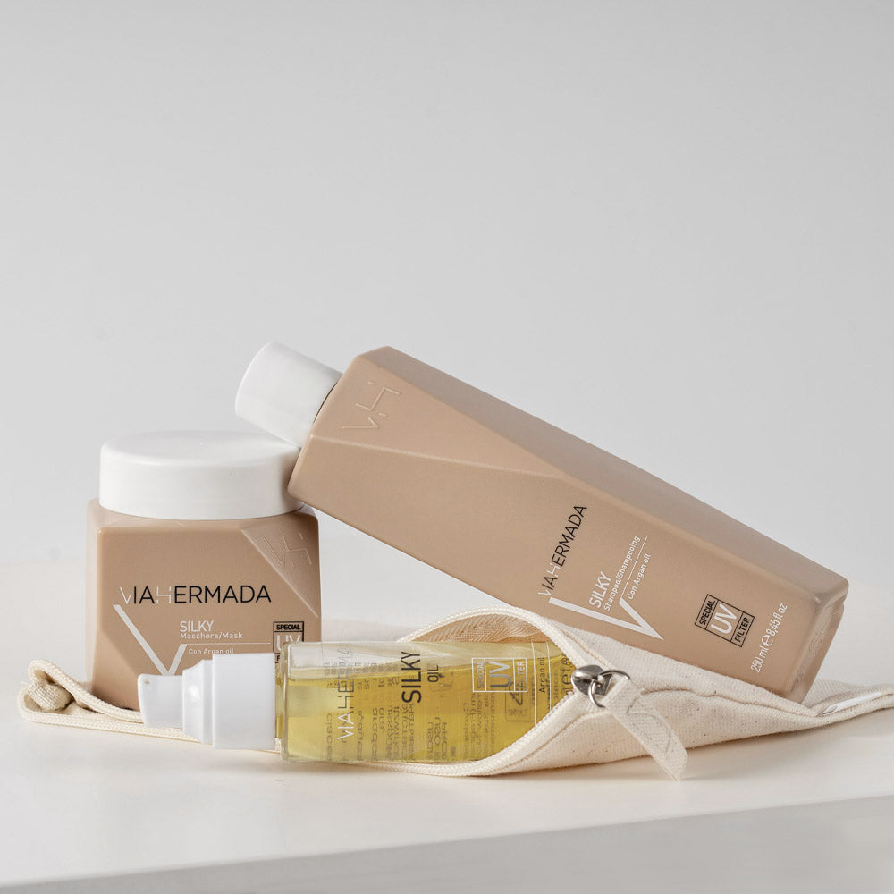 VIAHERMADA Silky Oil 50ml - fluido anticrespo  con olio d'argan