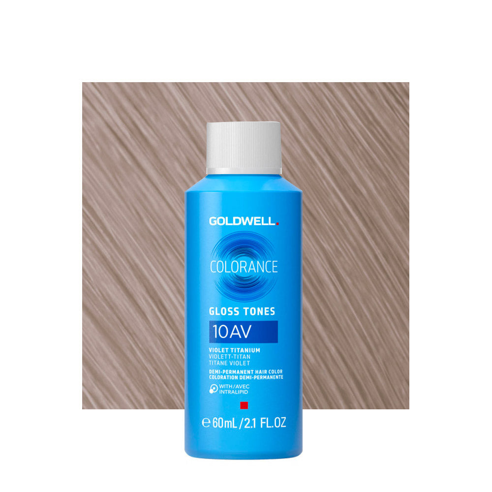10AV Goldwell Colorance Gloss Tones Cool Blonde Violet Titanium 60ml