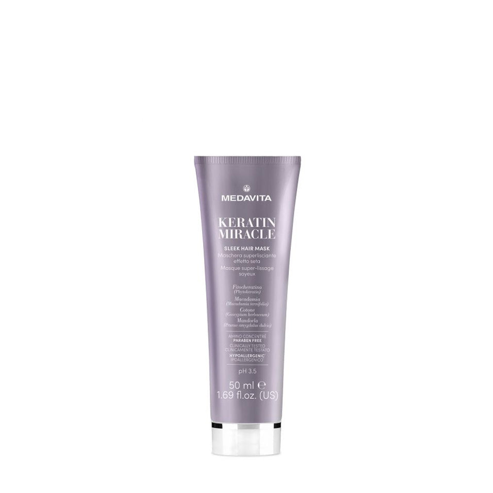 Medavita Lunghezze Keratin Miracle Sleek Hair Mask 50ml - maschera lisciante