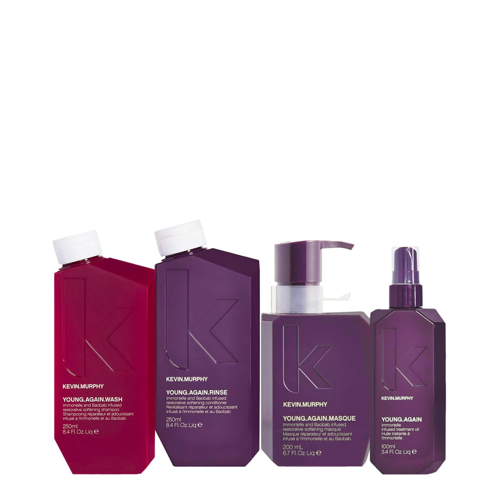 Kevin murphy  Young Again Shampoo 250ml Conditioner 250ml Masque 200ml Oil Spray