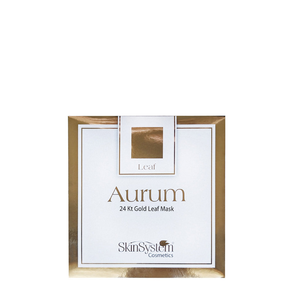 SkinSystem Aurum 24kt Gold Leaf Mask  25 foglie  - trattamento viso oro