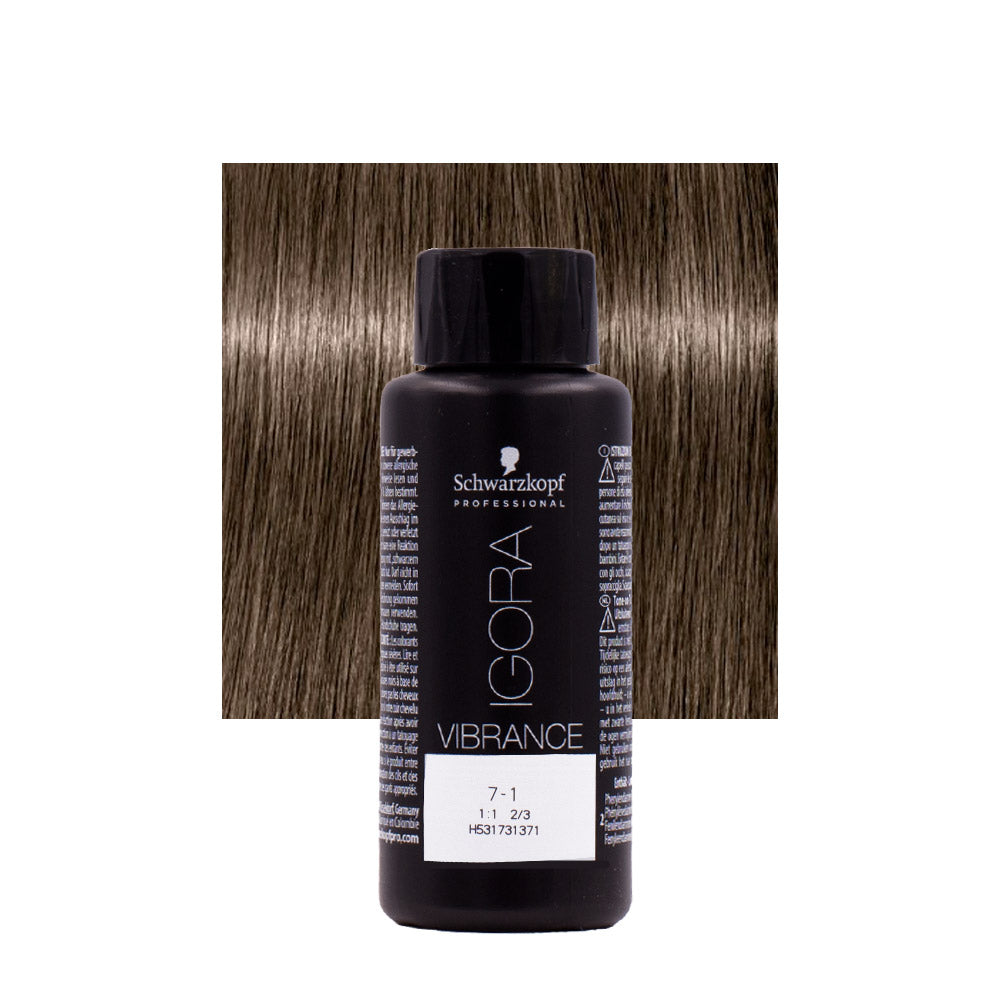 Schwarzkopf Igora Vibrance 7-1 Biondo Medio Cendrè 60ml