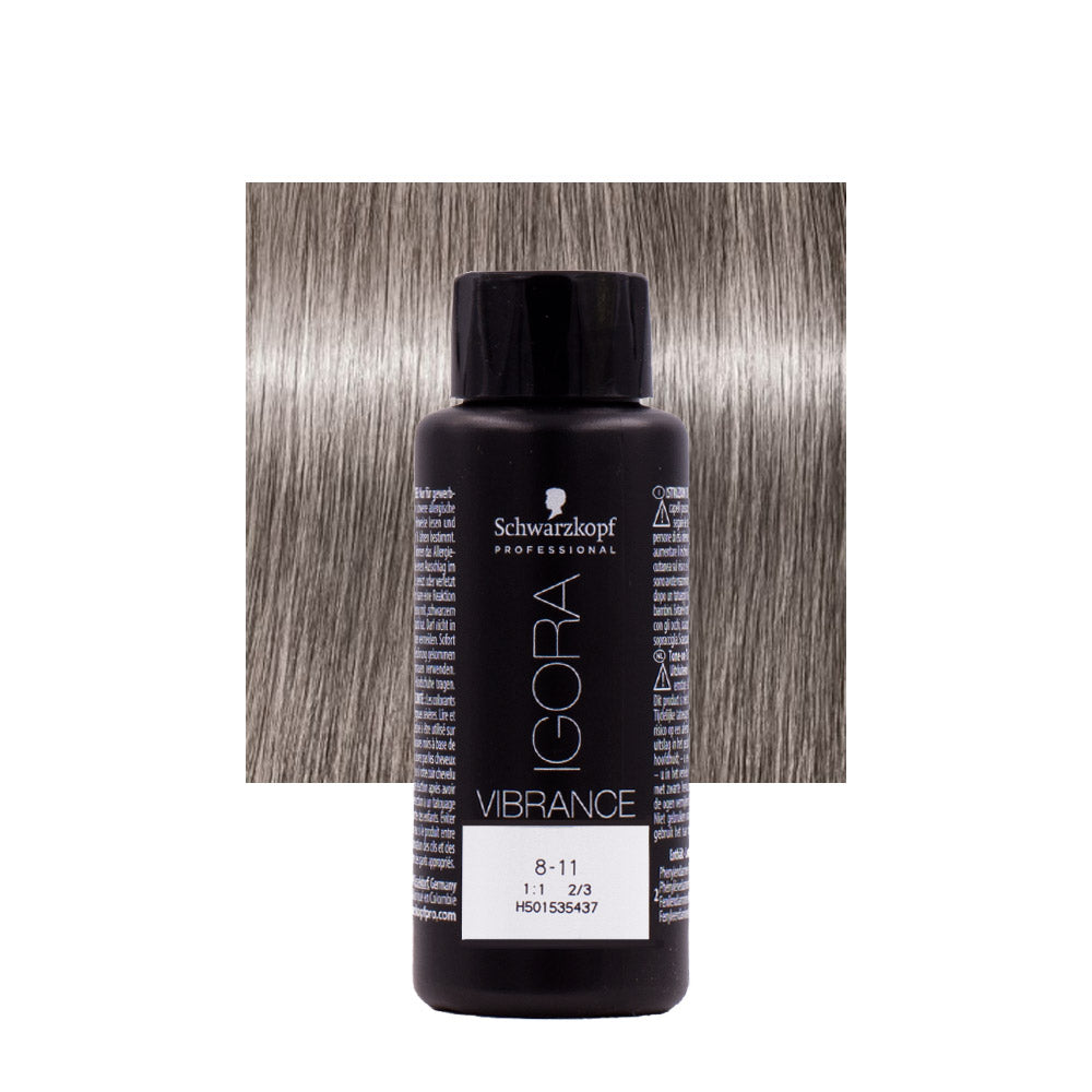 Schwarzkopf Igora Vibrance 8-11 Biondo Chiaro Cendrè Extra 60ml