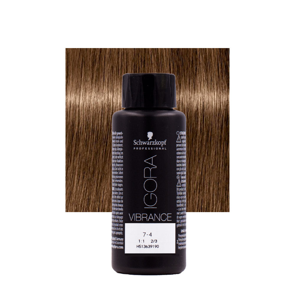 Schwarzkopf Igora Vibrance 7-4 Biondo Medio Beige 60ml