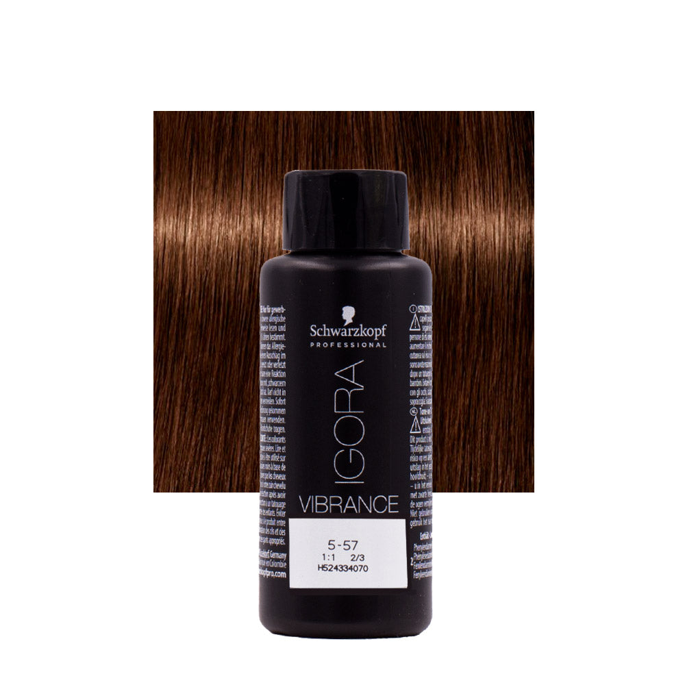 Schwarzkopf Igora Vibrance 5-57 Castano Chiaro Dorato Ramato 60ml