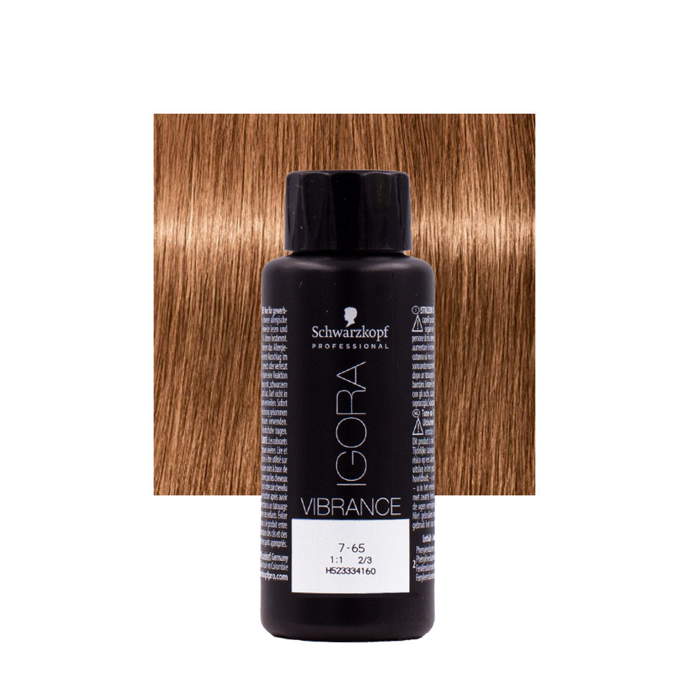 Schwarzkopf Igora Vibrance 7-65 Biondo Medio Cioccolato Dorato 60ml