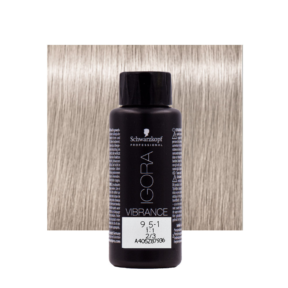 Schwarzkopf Igora Vibrance 9,5-1 Pastello cendrè 60ml - colorazione tono su tono