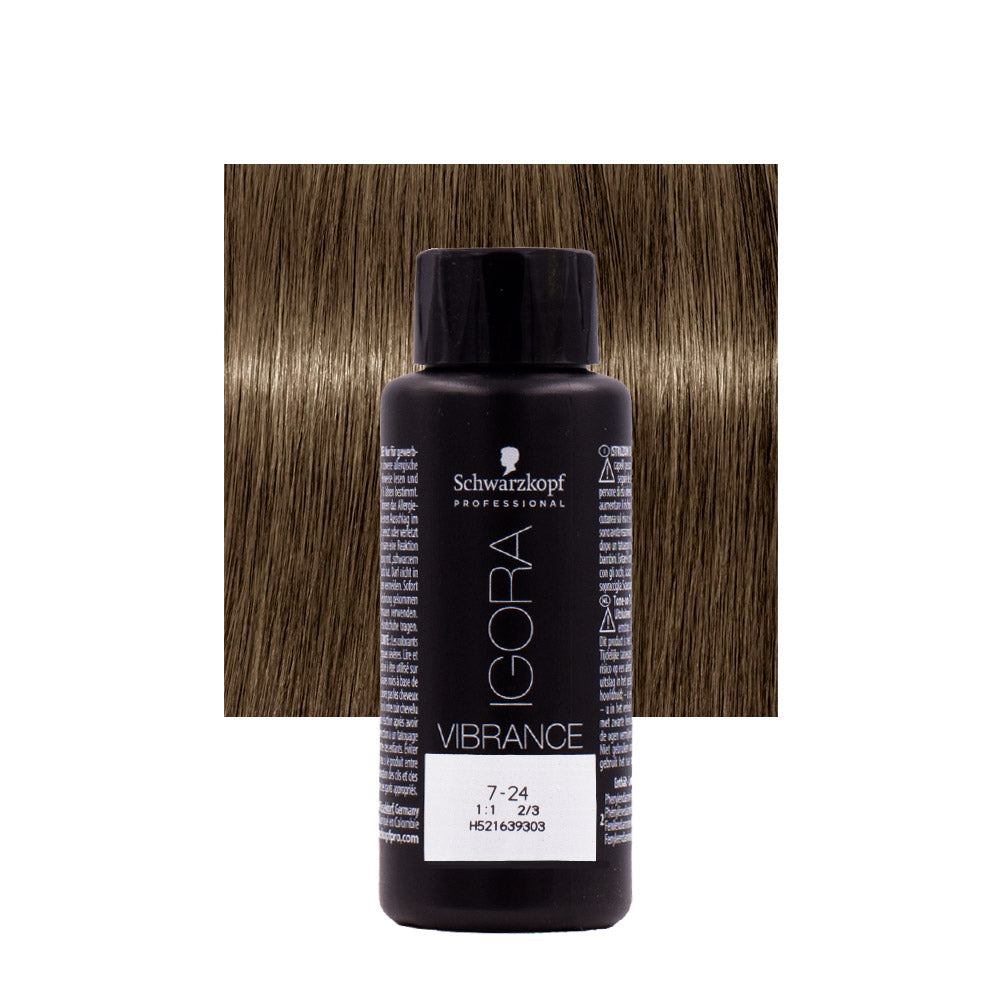 Schwarzkopf Igora Vibrance 7-24 Biondo Medio Cenere Beige 60ml