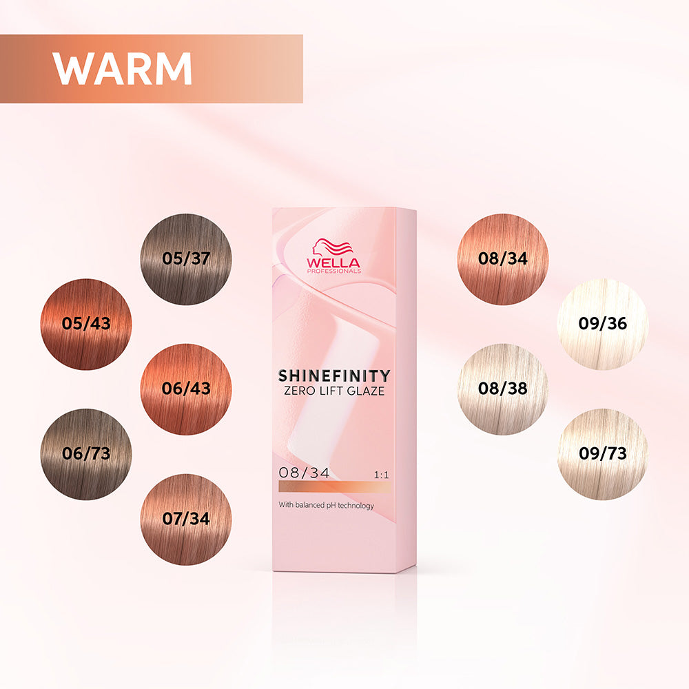 Wella Shinefinity Spicy Ginger 08/34 Biondo Chiaro Dorato Rame 60ml
