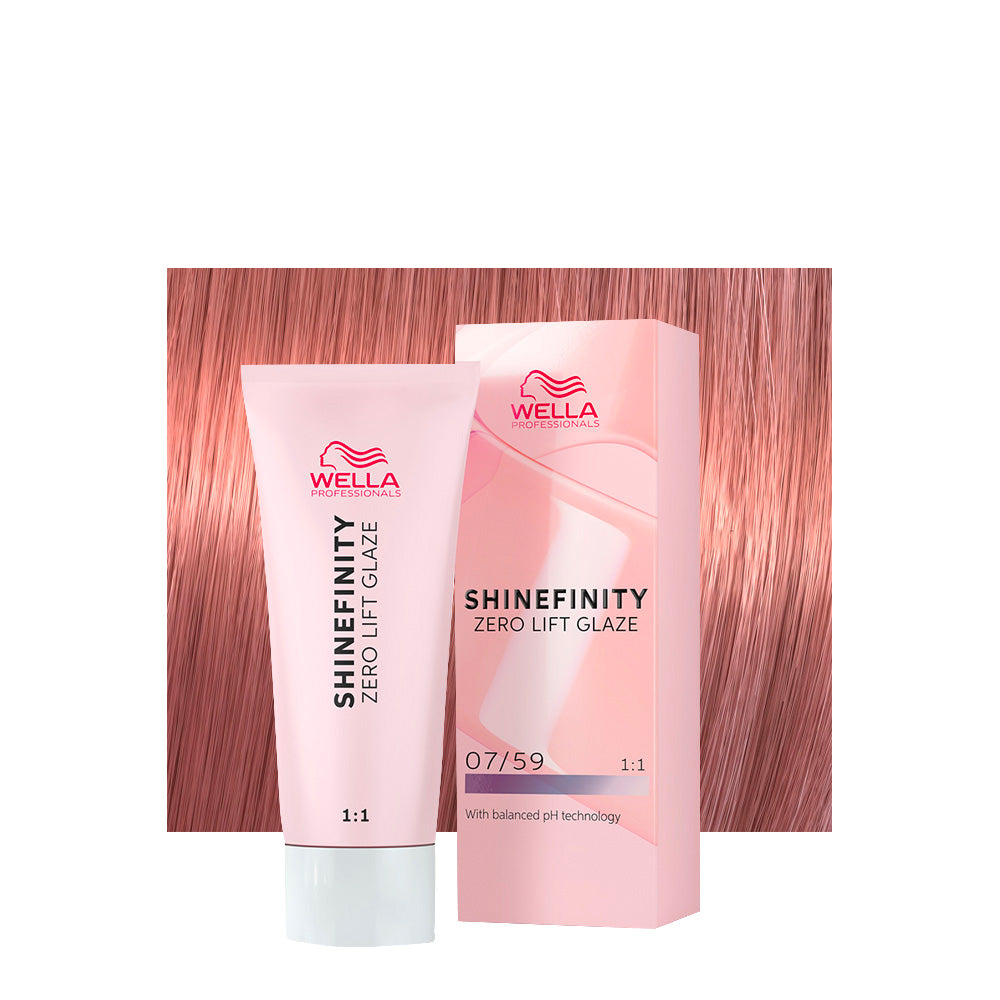 Wella Shinefinity Strawberry Wine 07/59 Biondo Medio Mogano Cendrè 60ml