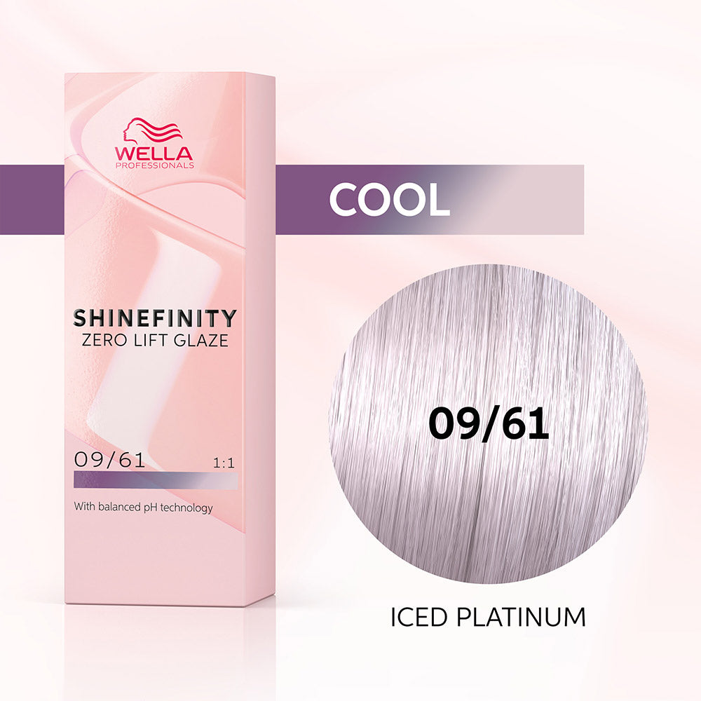 Wella Shinefinity Iced Platinum 09/61 Biondo Chiarissimo Violetto Cenere 60ml