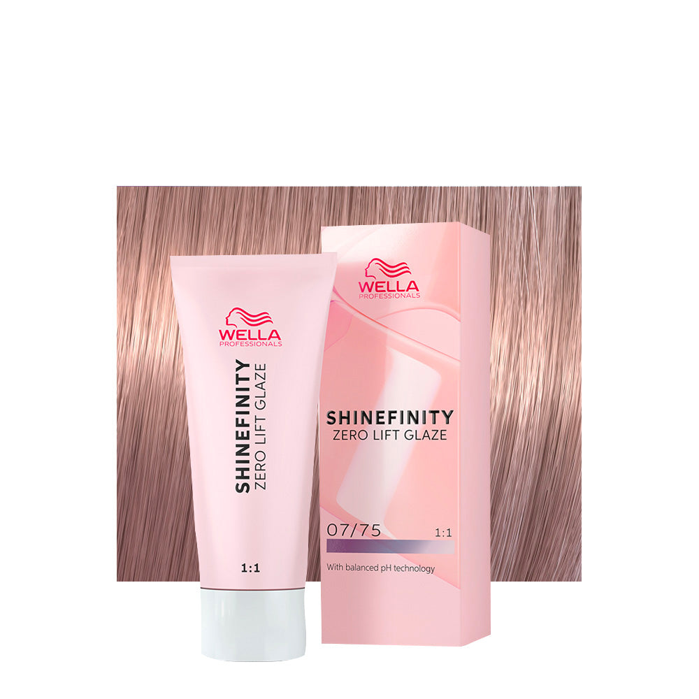 Wella Shinefinity Raspberry Latte 07/75 Biondo Medio Sabbia Mogano 60ml