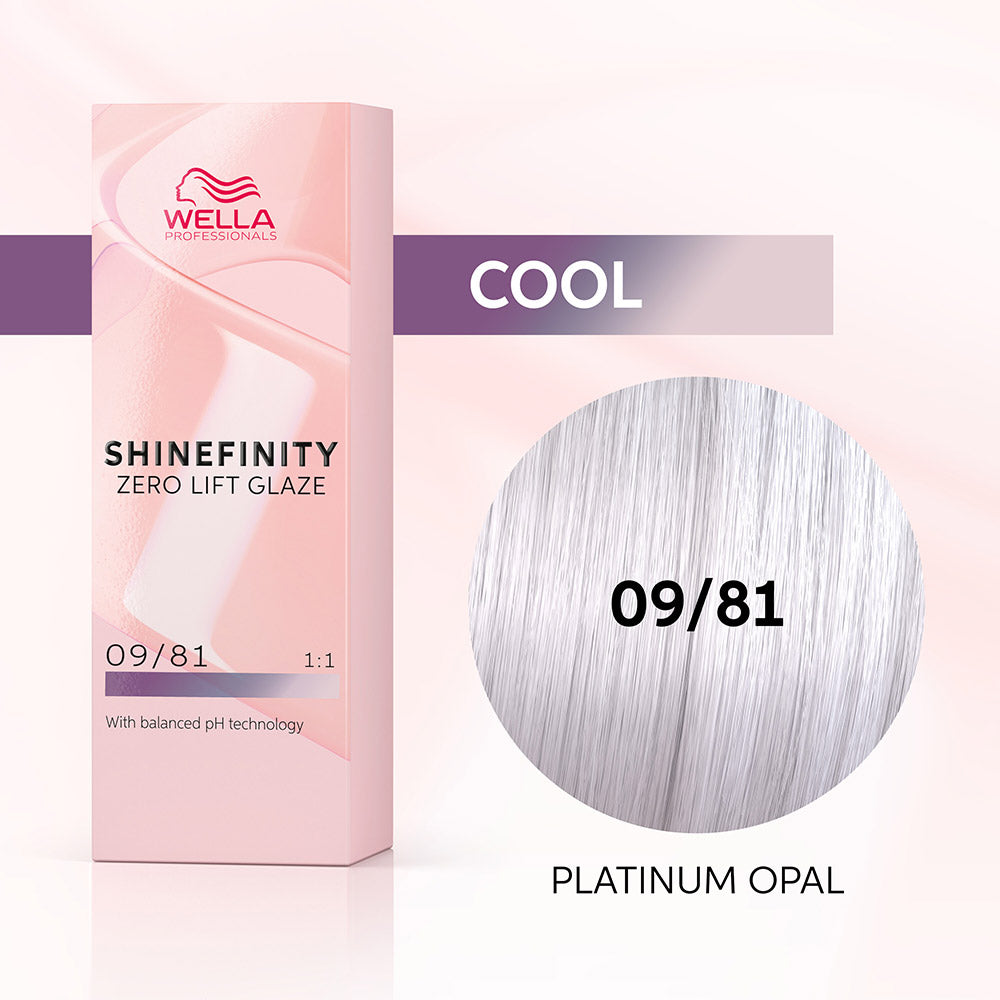 Wella Shinefinity Platinum Opal 09/81 Biondo Chiarissimo Perla Cenere 60ml