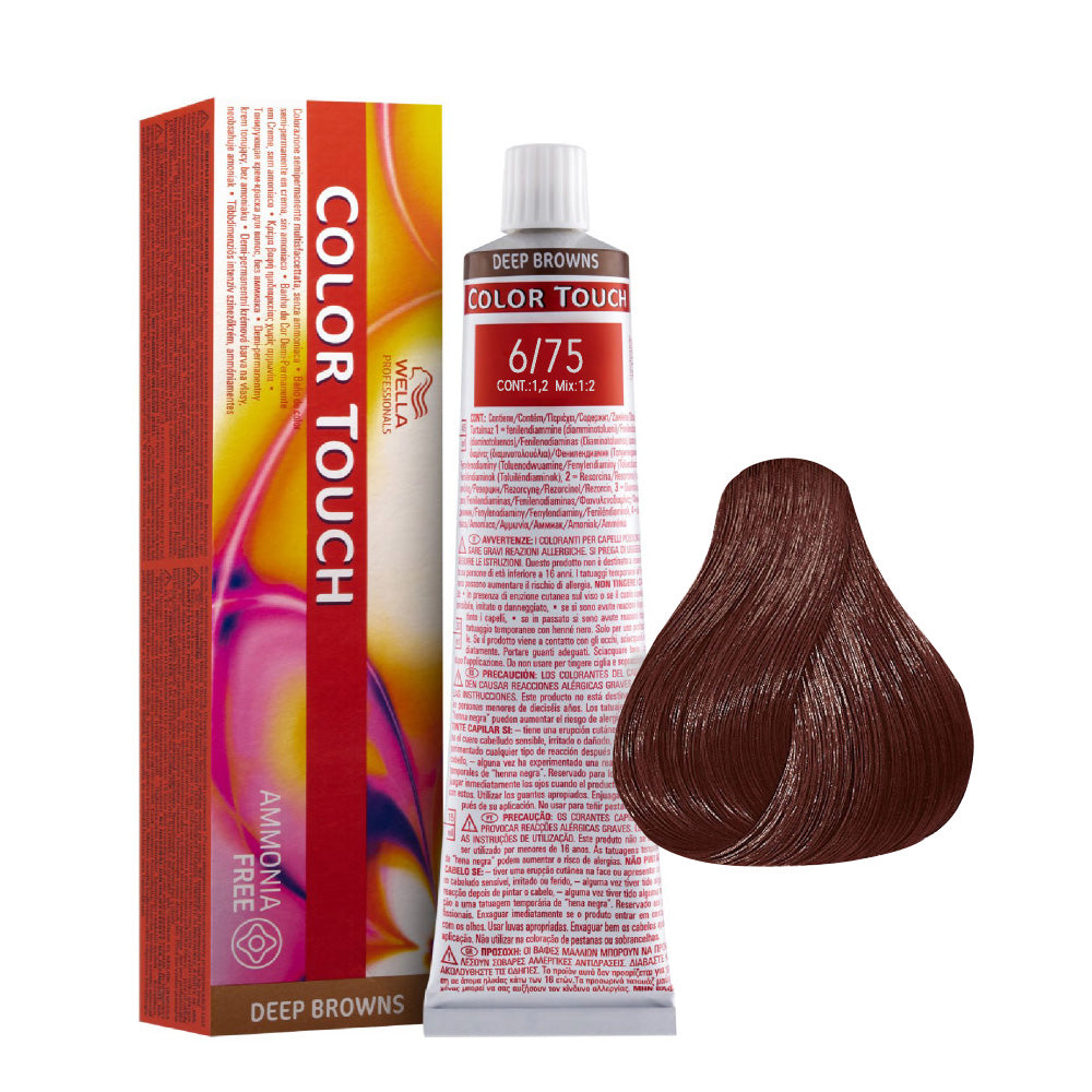 Wella Color Touch Deep Browns 6/75 Biondo Scuro Sabbia Mogano 60ml