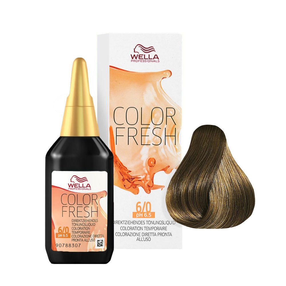 Wella Color Fresh 6/0 Biondo Scuro 75ml  -riflessante diretto senza ammoniaca