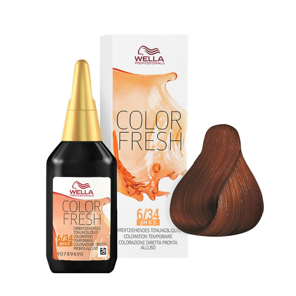 Wella Color Fresh 6/34 Biondo Scuro Oro Ramato 75ml
