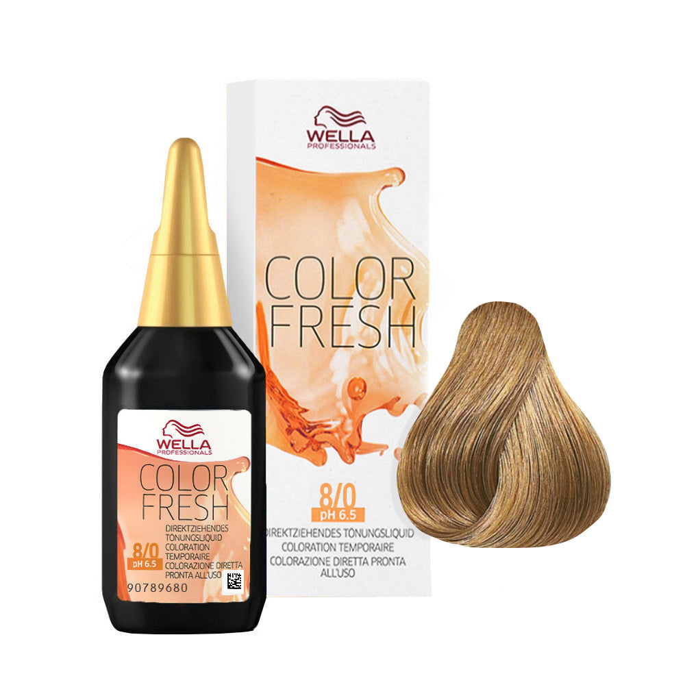 Wella Color Fresh 8/0 Biondo Chiaro 75ml  -riflessante diretto senza ammoniaca