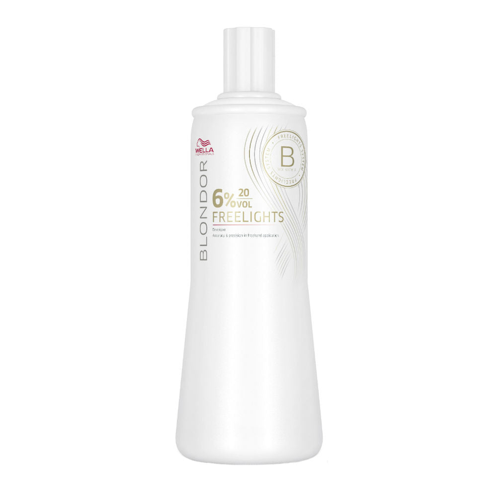 Wella Blondor Freelights Developer 6% 20vol 1000ml - lozione ossidante