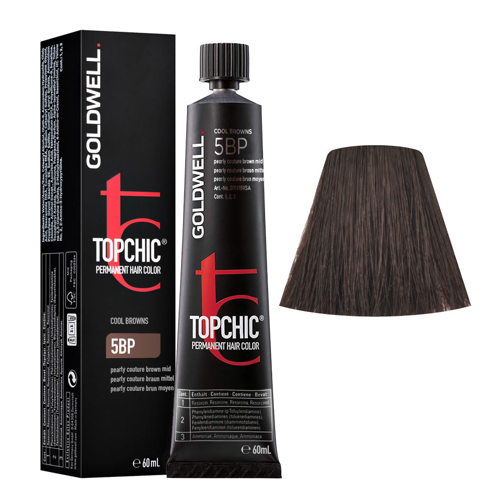 5BP Castano medio perla couture Goldwell Topchic Cool browns tb 60ml