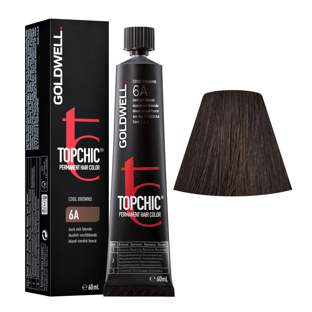 6A Biondo scuro cenere Goldwell Topchic Cool browns tb 60ml
