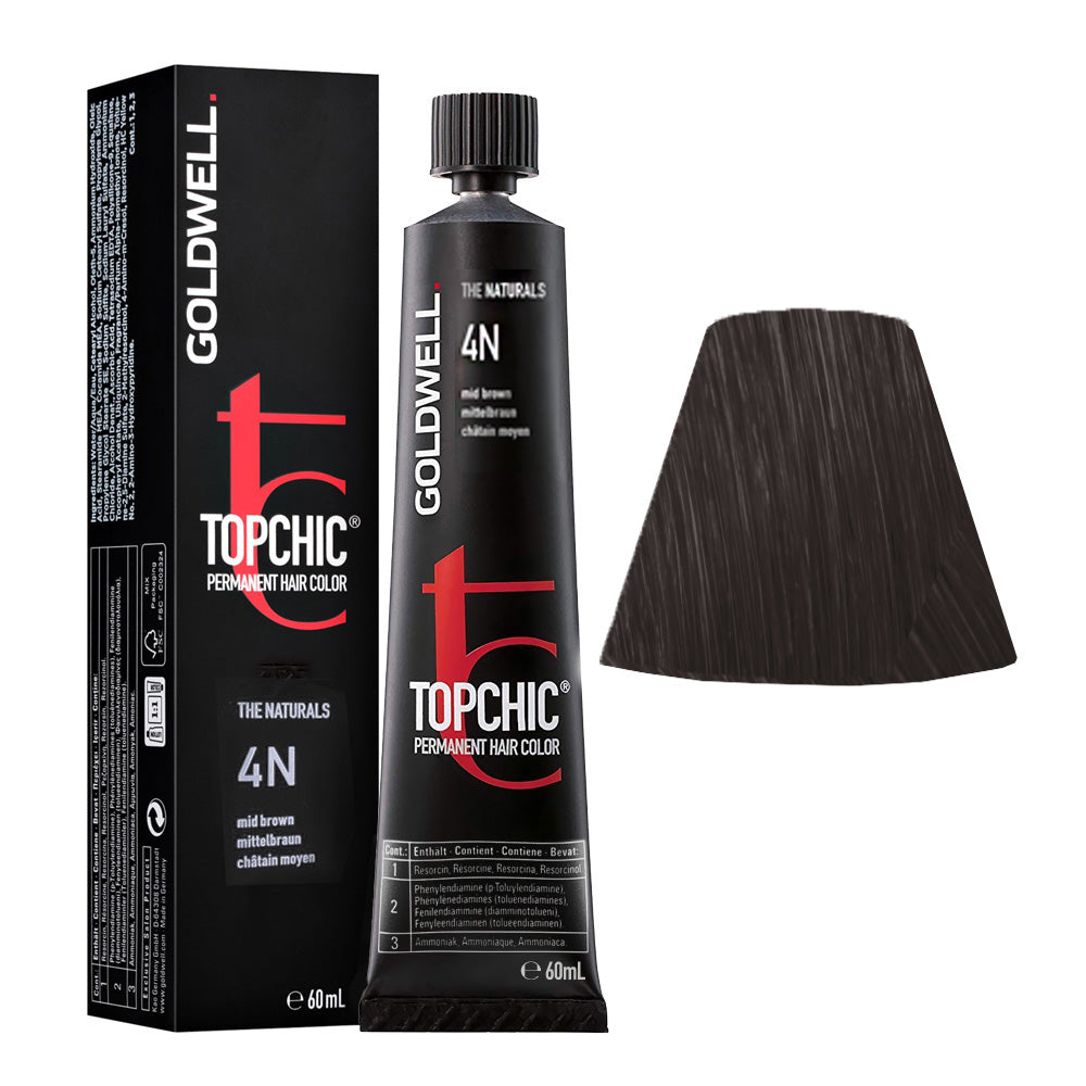 4N Castano medio naturale Goldwell Topchic Naturals tb 60ml