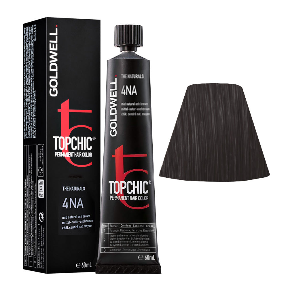 4NA Castano medio cenere naturale Goldwell Topchic Naturals tb 60ml