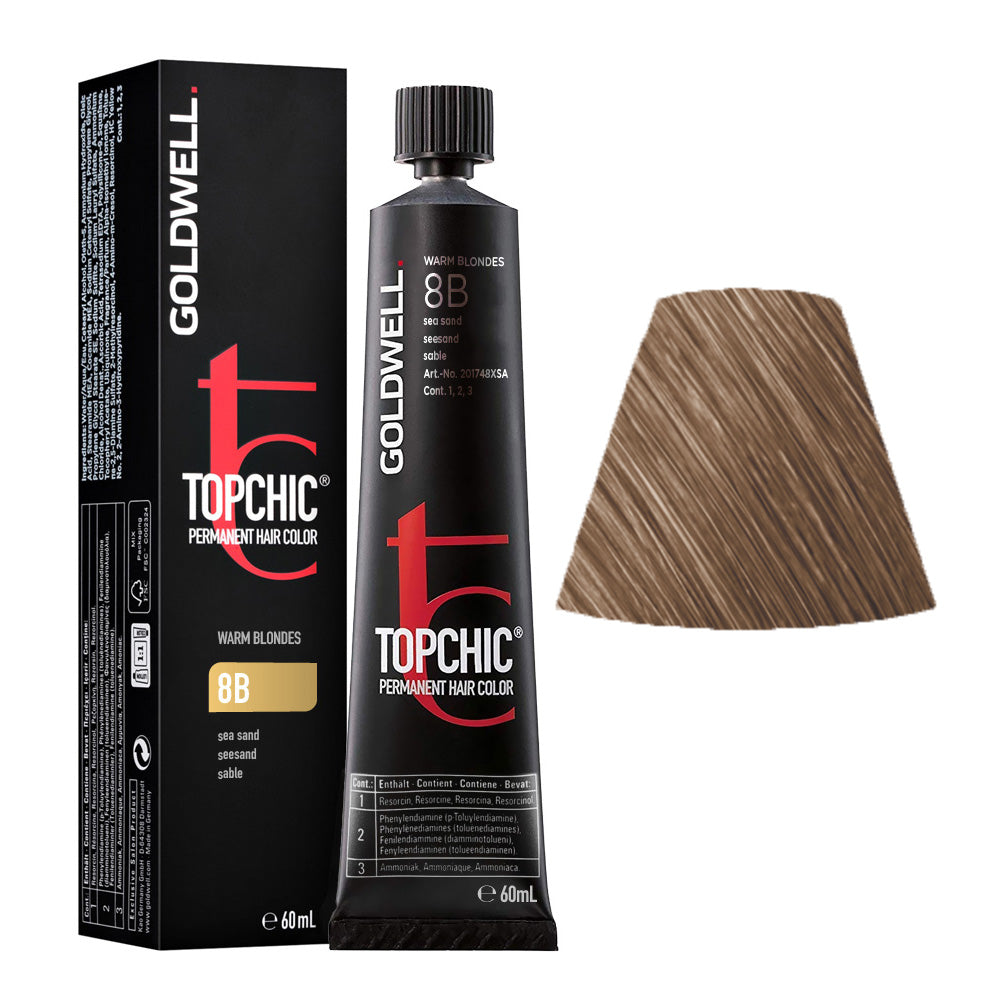 8B Biondo chiaro sabbia Goldwell Topchic Warm blondes tb 60ml