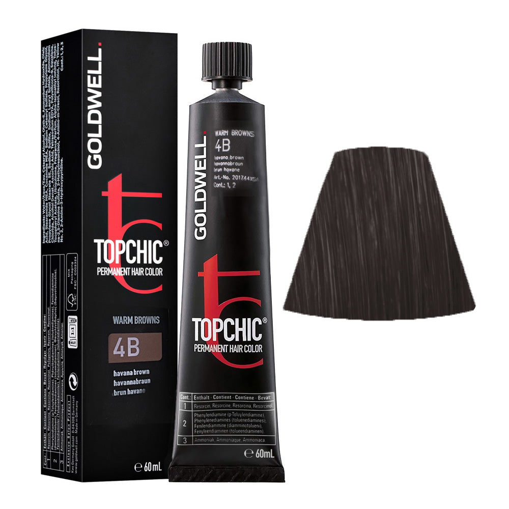 4B Castano medio havana Goldwell Topchic Warm browns tb 60ml