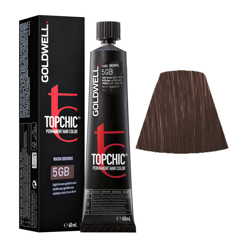 5GB Castano chiaro dorato Goldwell Topchic Warm browns tb 60ml