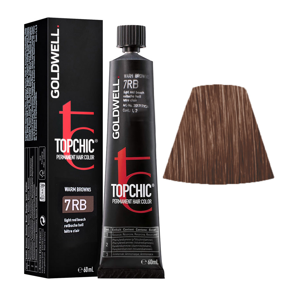 7RB Faggio rosso chiaro Goldwell Topchic Warm browns tb 60ml