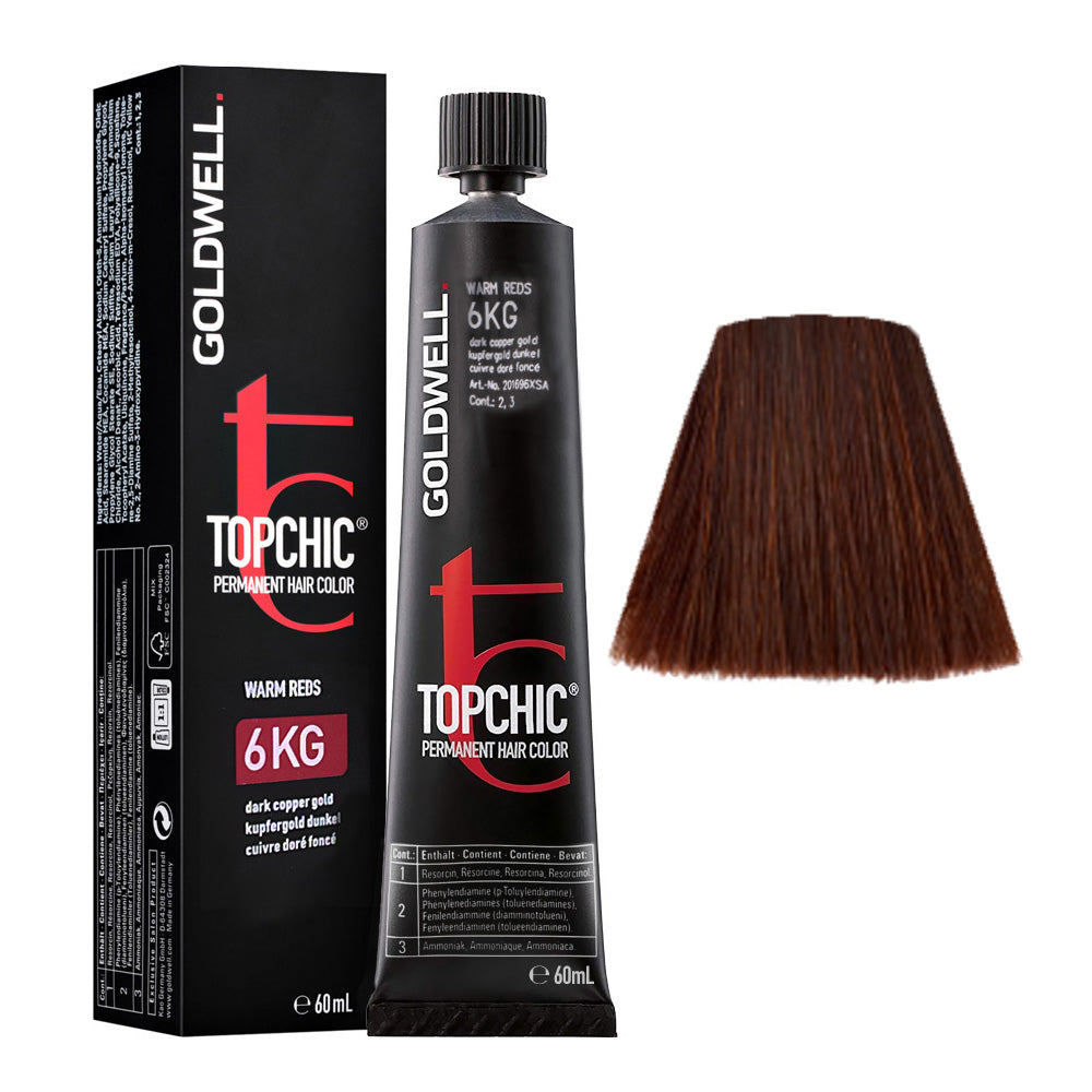 6KG Rame dorato scuro Goldwell Topchic Warm reds tb 60ml