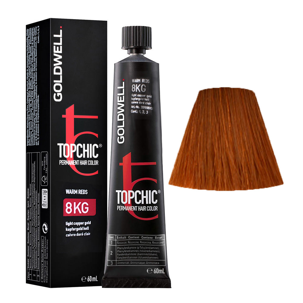 8KG Rame dorato chiaro Goldwell Topchic Warm reds tb 60ml