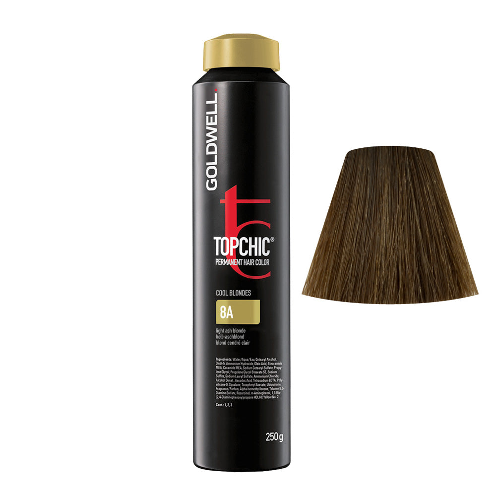 8A Biondo chiaro cenere Goldwell Topchic Cool blondes can 250gr