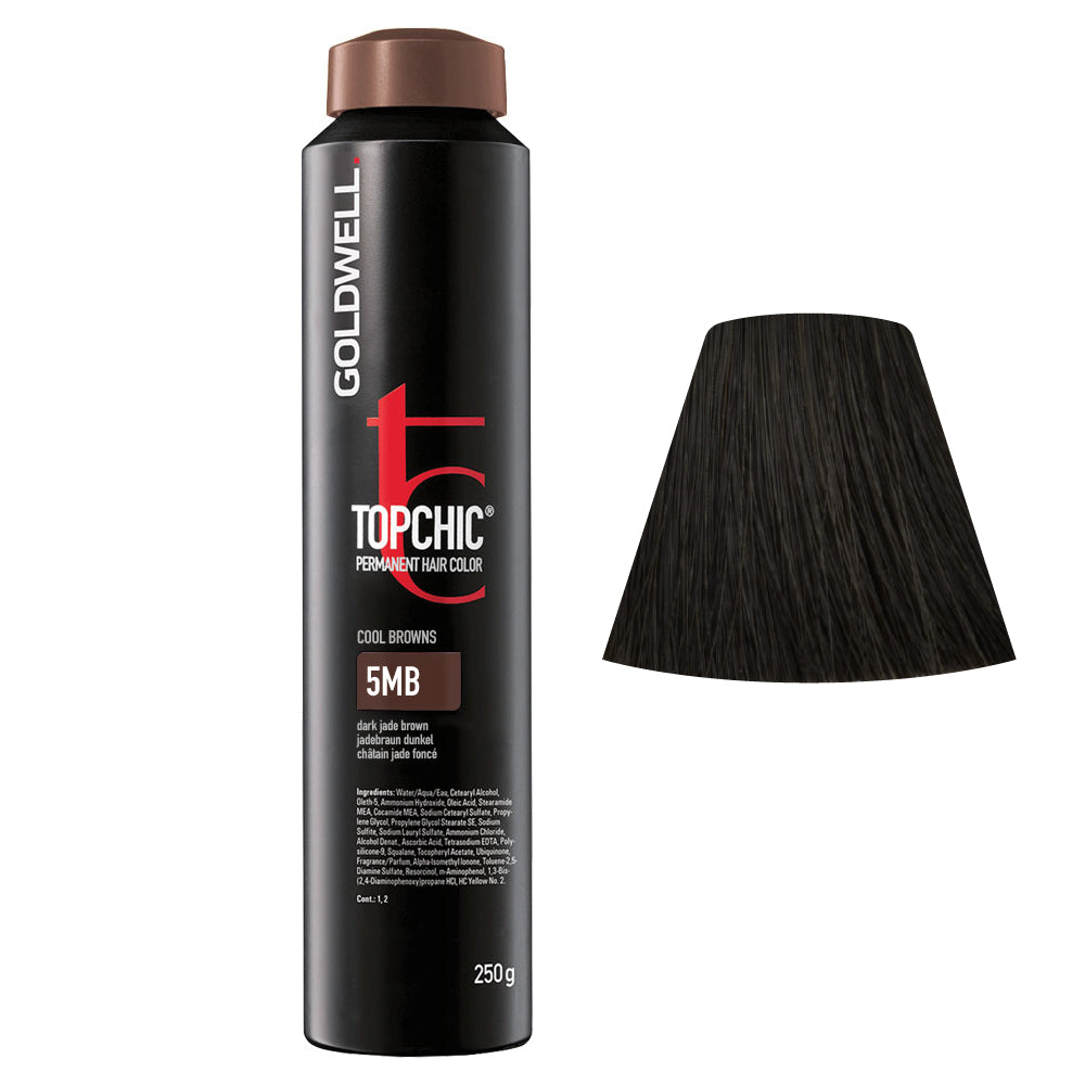 5MB Castano scuro giada Goldwell Topchic Cool browns can 250gr