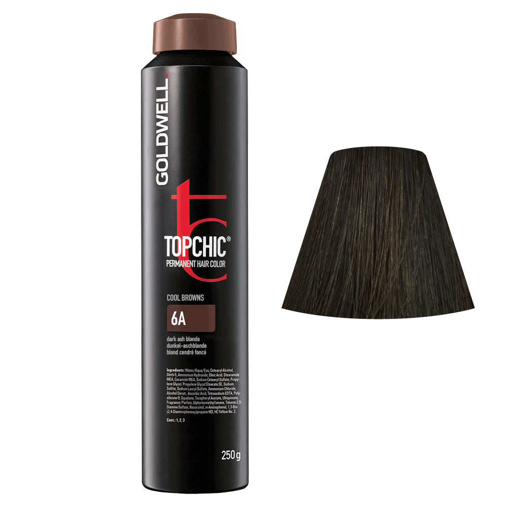 6A Biondo scuro cenere Goldwell Topchic Cool browns can 250gr