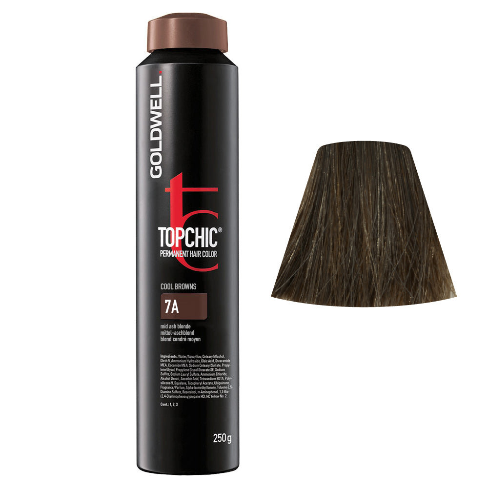 7A Biondo medio cenere Goldwell Topchic Cool browns can 250gr