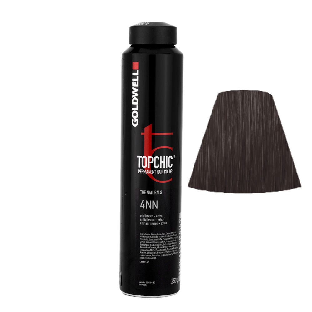 4NN Castano medio intenso Goldwell Topchic Naturals can 250gr