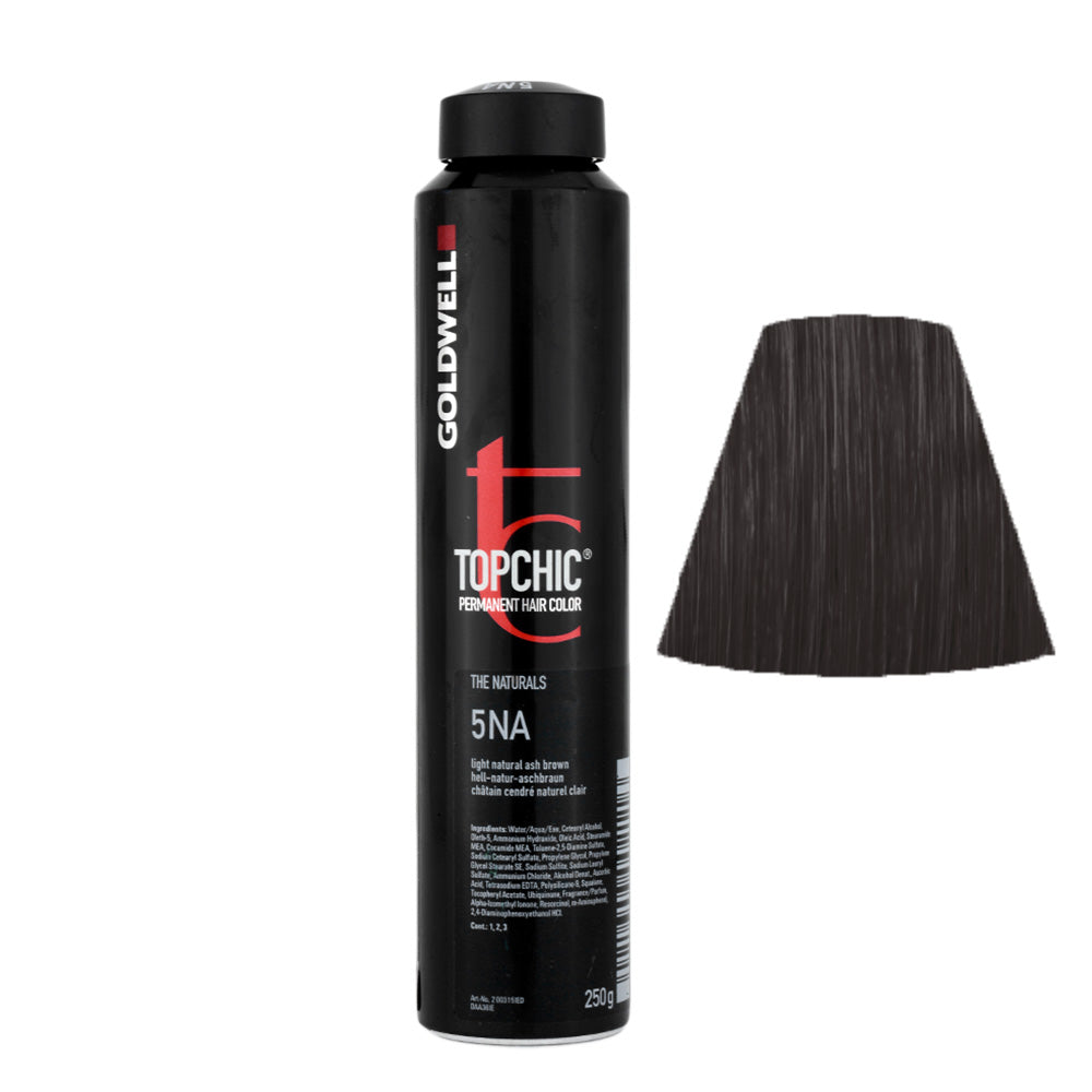 5NA Castano chiaro cenere naturale Goldwell Topchic Naturals can 250gr