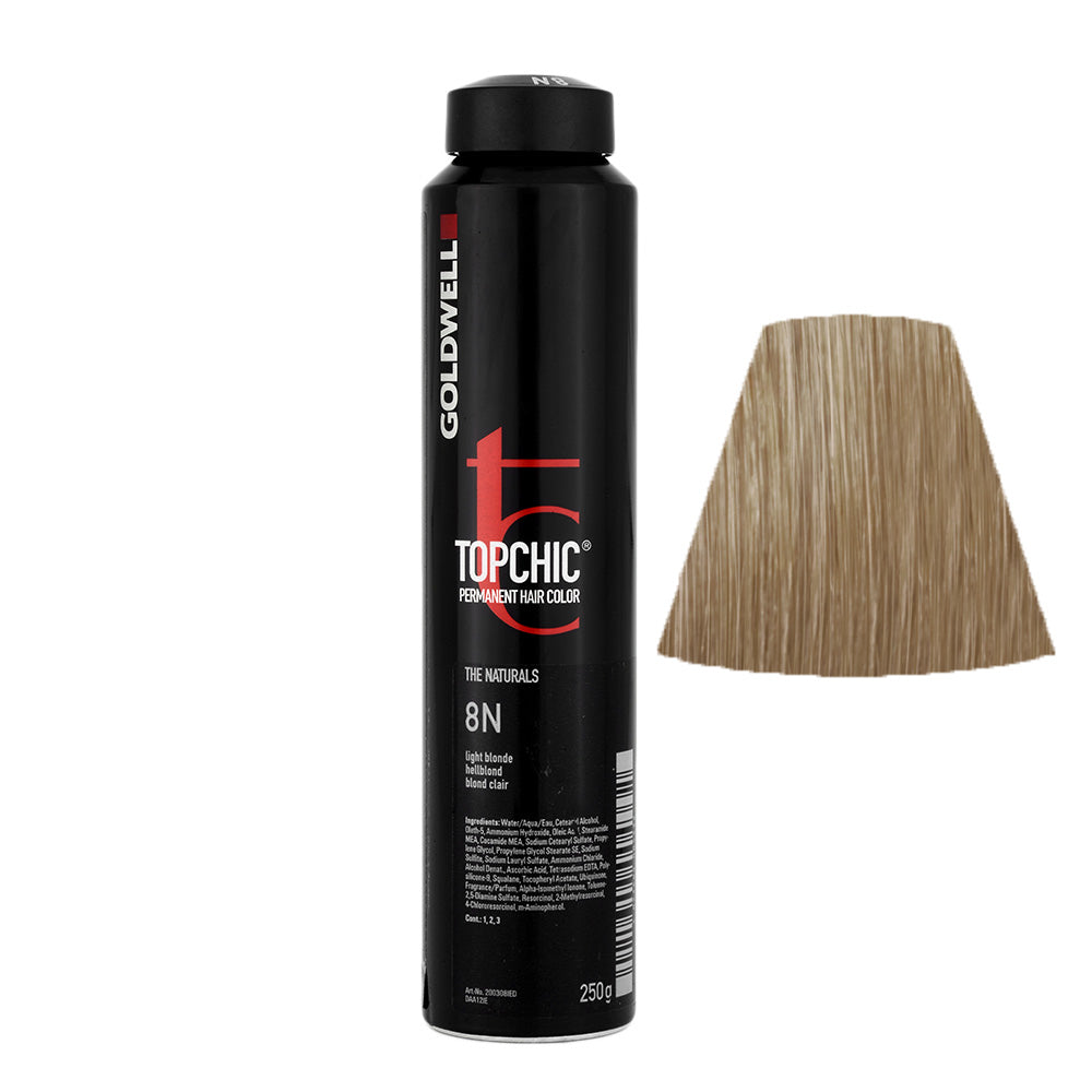 8N Biondo chiaro naturale Goldwell Topchic Naturals can 250gr