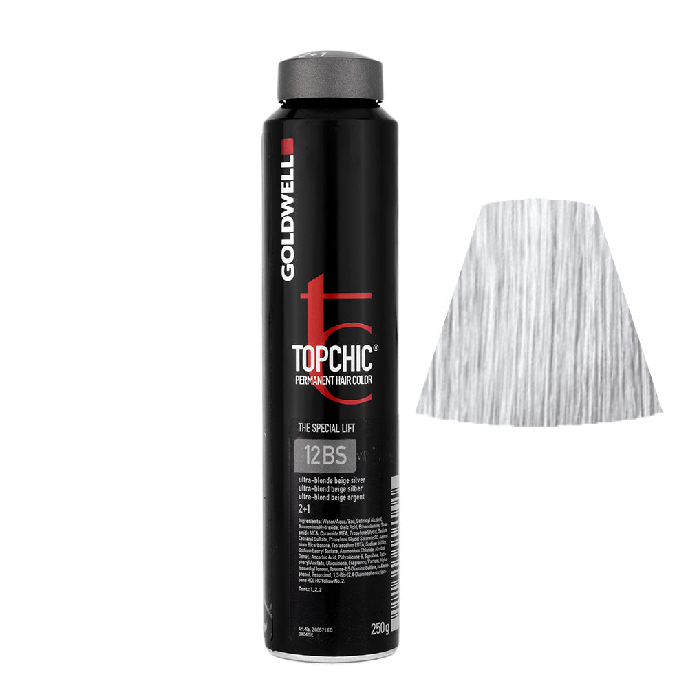 12BS Biondo platino beige argento Goldwell Topchic Special lift can 250gr