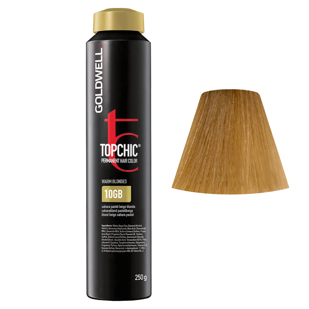 10GB Biondo beige sahara pastello Goldwell Topchic Warm blondes can 250gr
