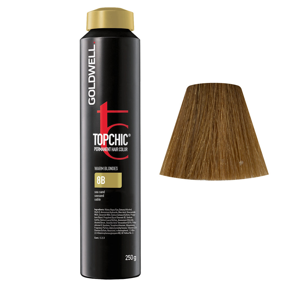 8B Biondo chiaro sabbia Goldwell Topchic Warm blondes can 250gr