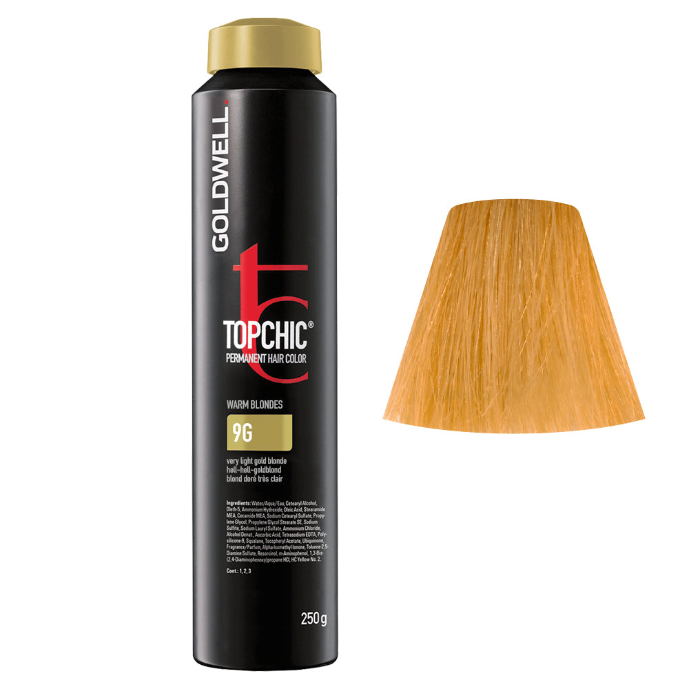 9G Biondo chiarissimo dorato Goldwell Topchic Warm blondes can 250gr