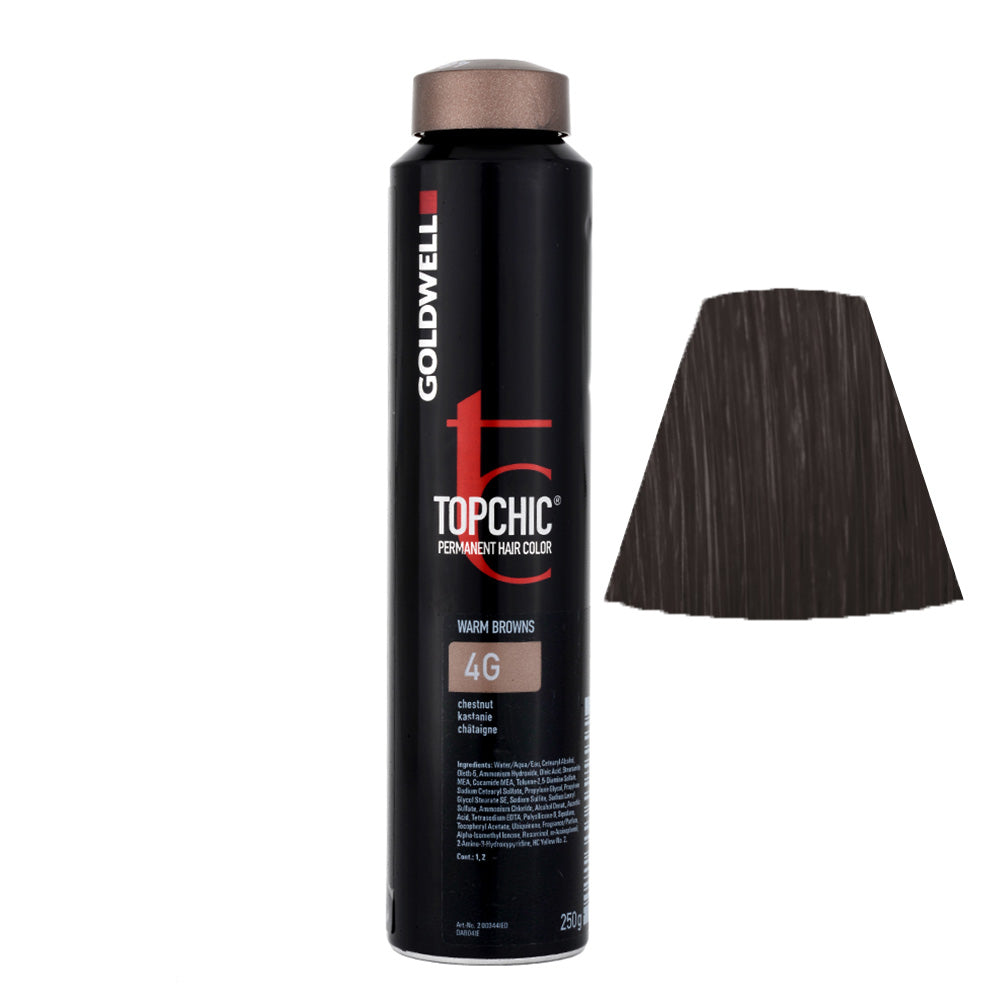 4G Castano medio castagno Goldwell Topchic Warm browns can 250gr