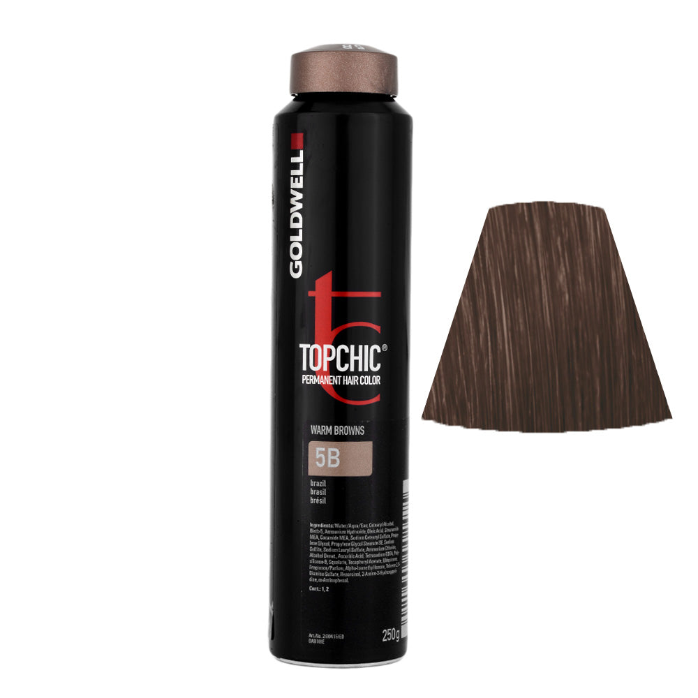 5B Castano brazil Goldwell Topchic Warm browns can 250gr