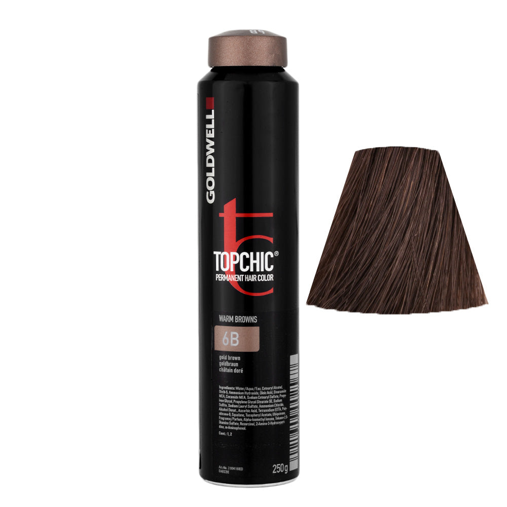6B Castano dorato Goldwell Topchic Warm browns can 250gr