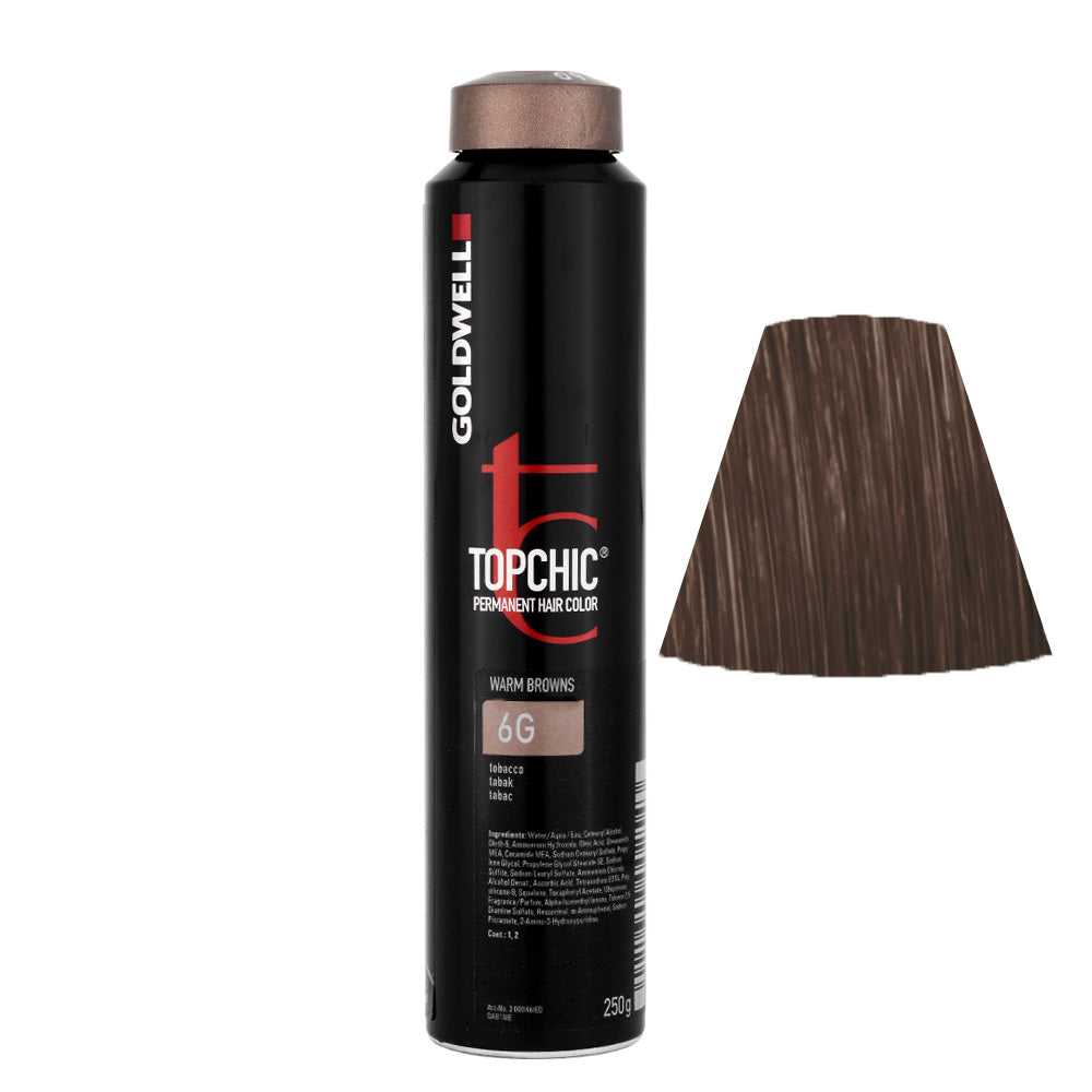 6G Biondo scuro tabacco Goldwell Topchic Warm browns can 250gr