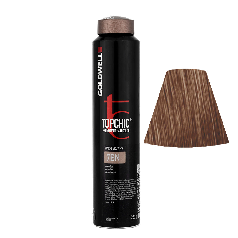 7BN Vesuvio Goldwell Topchic Warm browns can 250gr