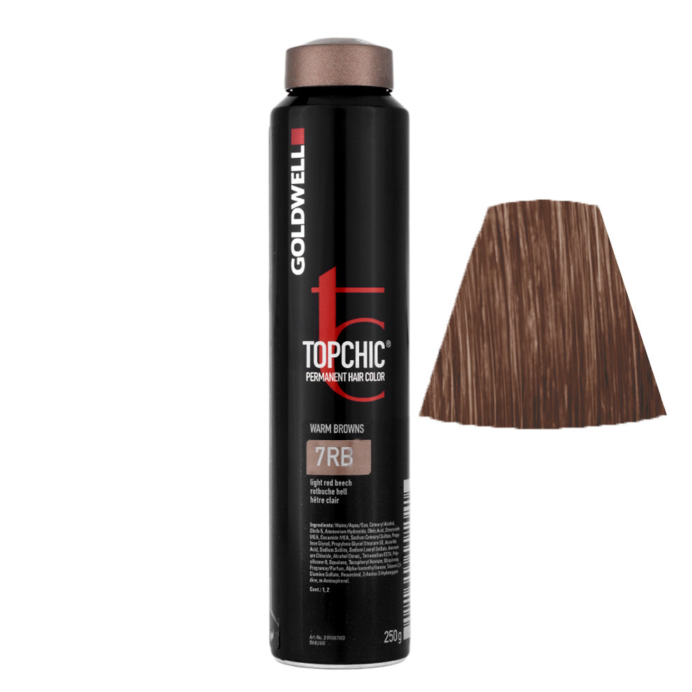 7RB Faggio rosso chiaro Goldwell Topchic Warm browns can 250gr